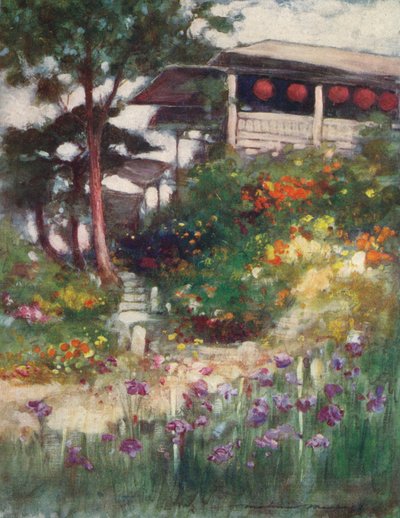 Ein Irisgarten, um 1887 von Mortimer L Menpes
