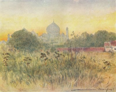 Das Taj Mahal, Agra, 1905 von Mortimer Ludington Menpes