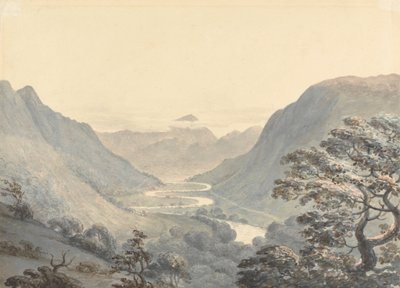 Das schöne Tal und der Mowddach-Fluss, Merionethshire von Moses Griffith
