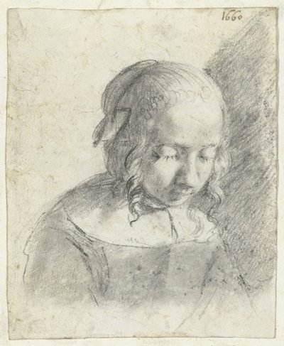Kopf eines Mädchens von Moses Ter Borch