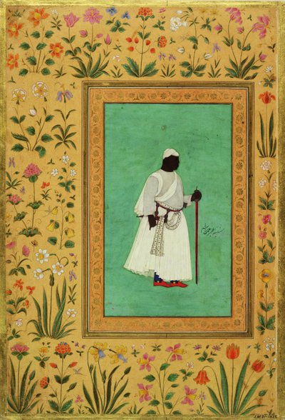 Malik Ambar (1548-1626) von Ahmadnager, ca. 1605-27 von Mughal School