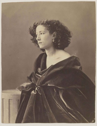 Porträt von Sarah Bernhardt 1844-1923, 1864 von Nadar