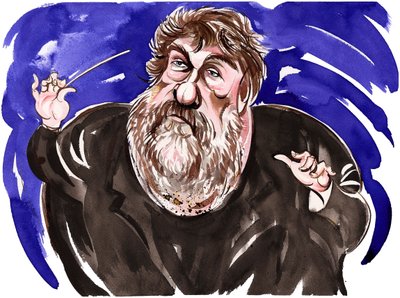 Oliver Knussen - Karikatur von Neale Osborne