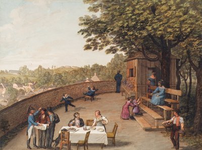 Am Bockkeller in Wien-Nußdorf von Leopold Blonder