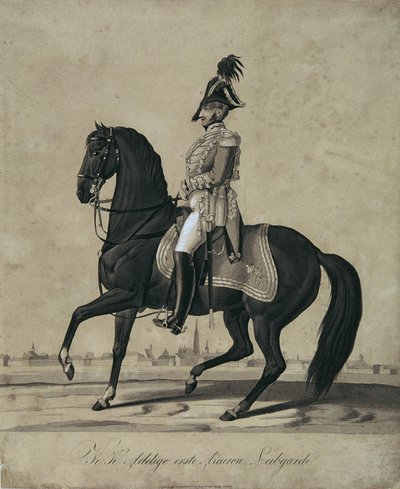 Arcièrenleibgardist zu Pferd von Leopold Blonder