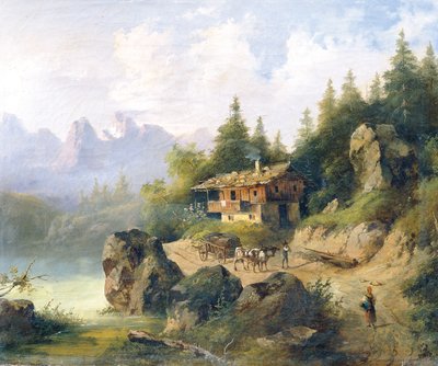 Berchtesgaden mit Watzmann von Leopold Blonder