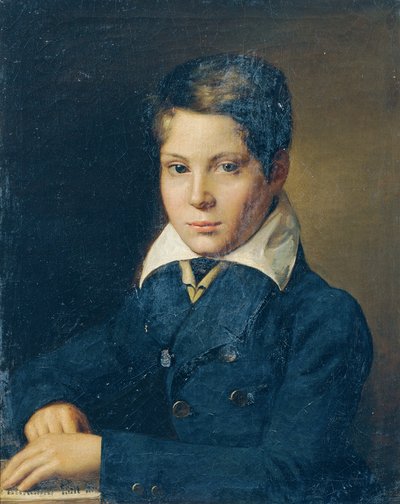 Brustbild eines Knaben von Leopold Blonder