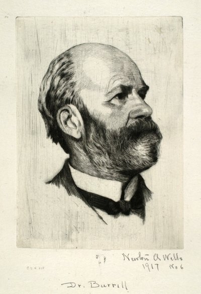 Porträt von Dr. Burrill von Newton A. Wells