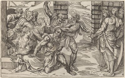 Samson und Delilah von Niccolò Boldrini after Titian