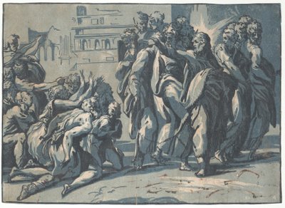 Christus heilt die Aussätzigen, 1540-50 von Niccolo Vicentino