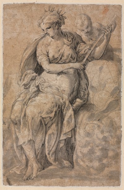 Allegorische Figur (verso) von Niccolo dell
