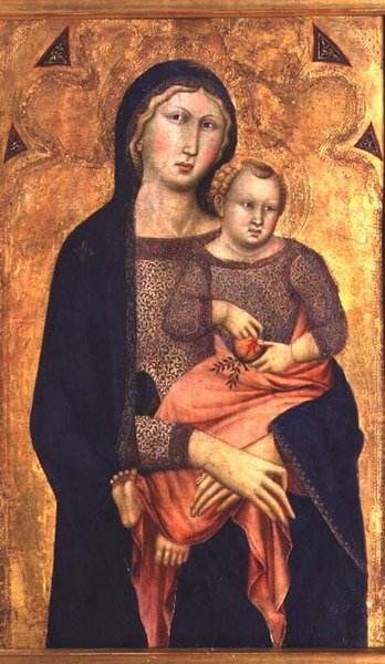 Madonna mit Kind von Niccolo di ser Sozzo Tegliacci