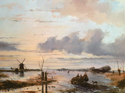 Später Winter in Holland von Nicholas Jan Roosenboom