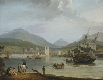 Caernarvon Castle und Bucht von Nicholas Pocock