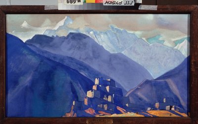 Ein Kloster im Himalaya von Nicholas Roerich