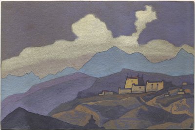 Kloster in der Provinz Tsang, Tibet, 1936 von Nicholas Roerich