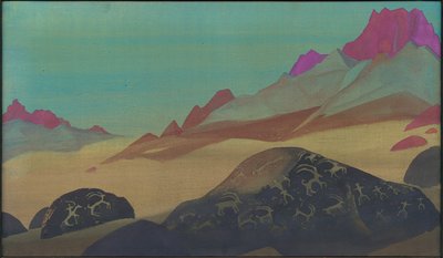 Felsen von Ladakh, 1932 von Nicholas Roerich