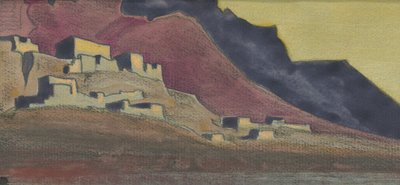 Tibetische Festungen (Skizze) von Nicholas Roerich