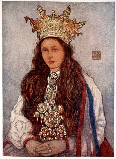 Eine Hardanger Braut, 1905 von Nico Jungman