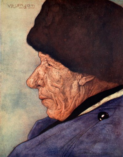 Ein Männerkopf, Volendam, 1904 von Nico Jungman