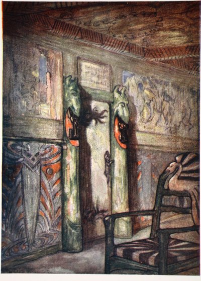 Zimmer von Munthe in Holmencollen, 1905 von Nico Jungman