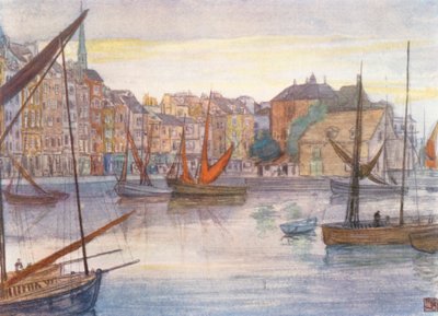 Quai Sainte Catherine, Honfleur von Nico Jungmann