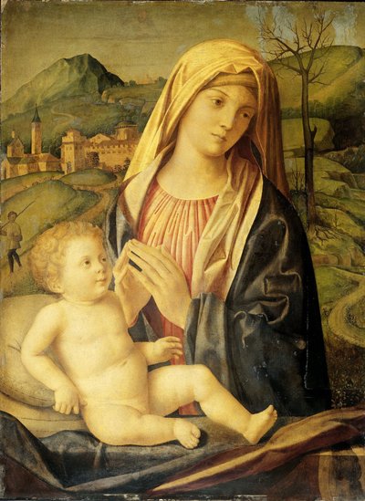 Jungfrau und Kind von Nicolò Rondinello (attributed to)