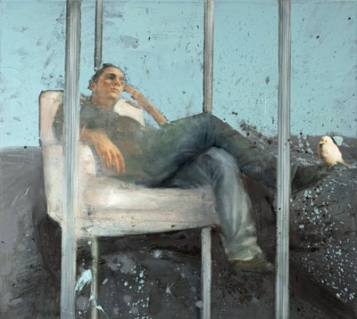 Meditation mit Spatz, 2023 von Nicola Pucci
