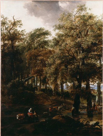 Ein Weg durch den Wald von Nicolaes Pietersz. Berchem