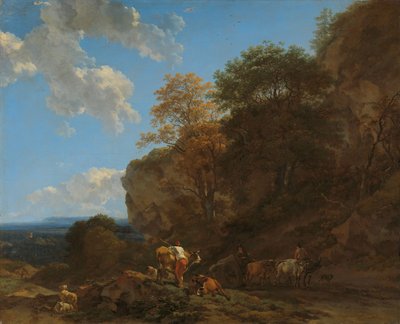 Italienische Landschaft von Nicolaes Pietersz Berchem