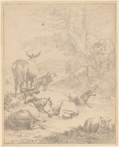 Ruhende Herde von Nicolaes Pietersz Berchem