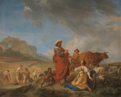 Ruth und Boas von Nicolaes Pietersz Berchem