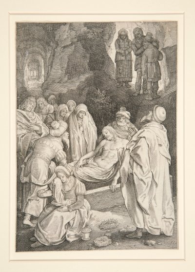 Die Grablegung (Passionsserie) von Nicolaes de Bruyn