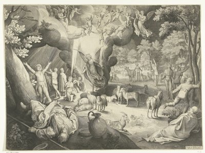 Verkündigung an die Hirten von Nicolaes de Bruyn