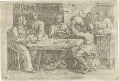 Bauern mit Narr von Nicolaes van Haeften