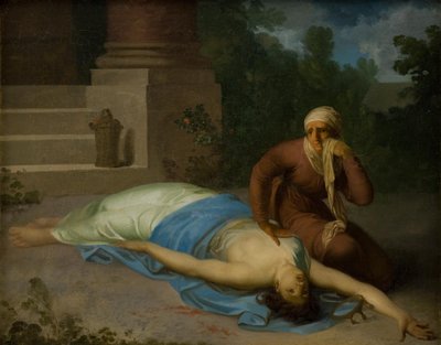 Die sterbende Messalina und ihre Mutter von Nicolai Abildgaard