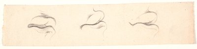 Drei Studien von Mündern von Nicolai Abildgaard