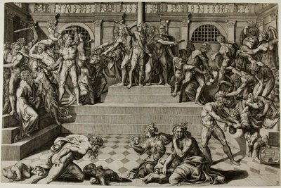 Das Massaker der Unschuldigen von Nicolas Beatrizet