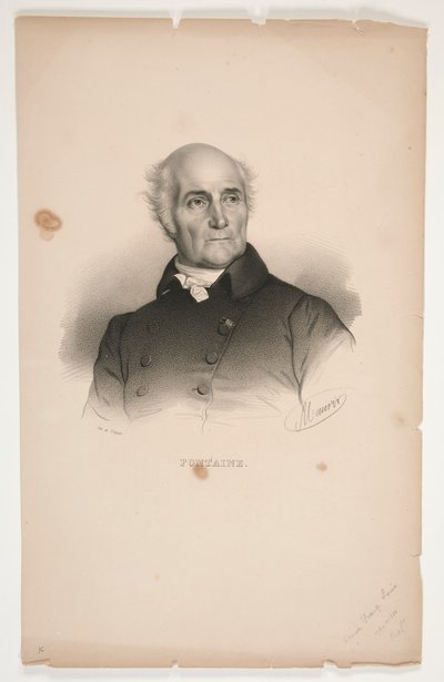 Porträt von Pierre-Francois-Léonard Fontaine von Nicolas Eustache Maurin