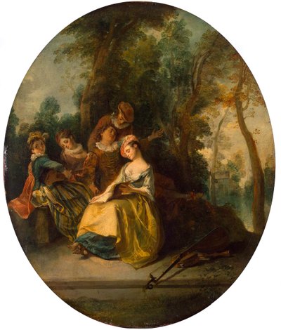 Konzert im Park, 1738 von Nicolas Lancret