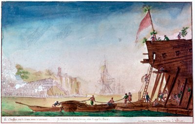 Der Hafen von Brest, ca. 1750-1810 von Nicolas Marie Ozanne