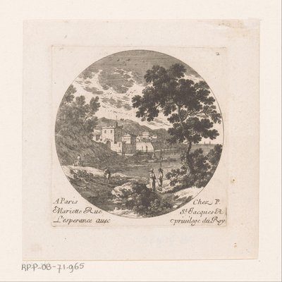 Hirte bei Hafenstadt von Nicolas Perelle