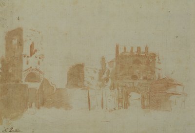 Ansicht von Rom von Nicolas Poussin