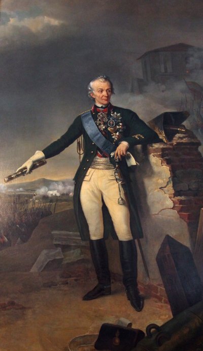 Alexander Suworow, russischer General, 1833 von Nicolas Sebastien Froste
