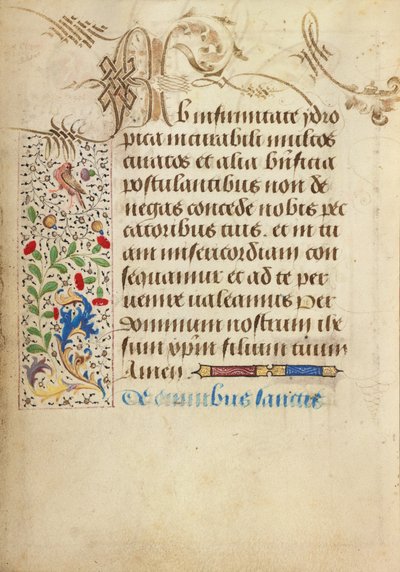 Dekorierte Textseite von Nicolas Spierinc