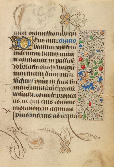 Geschmückte Textseite von Nicolas Spierinc
