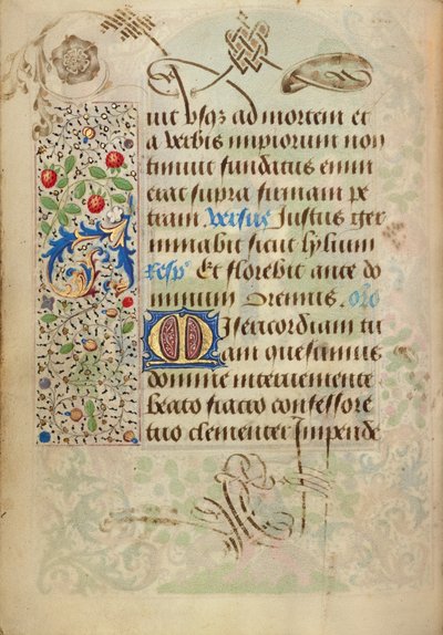 Dekorierte Textseite von Nicolas Spierinc
