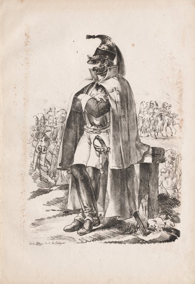 Militärische Kostüme: Kavallerist von Nicolas Toussaint Charlet