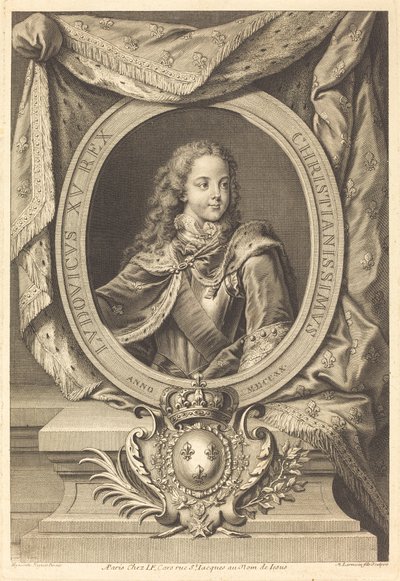 Ludwig XV. von Nicolas de Larmessin IV after Hyacinthe Rigaud