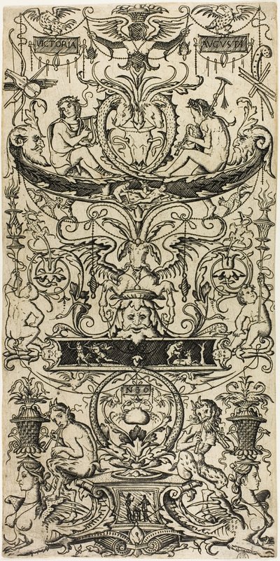 Ornamenttafel: Victoria Augusta von Nicoletto da Modena